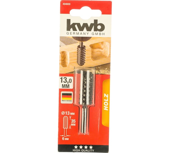 Бор-фреза (13х35 мм; хвостовик 6 мм) KWB 4946-00