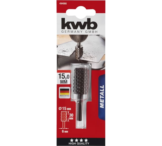 Бор-фреза (16х30 мм; хвостовик 6 мм) KWB 4949-00