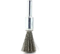 Щетка концевая для дрели 15х6 мм, проволока нержавеющая сталь 0.15 мм SIT 0953