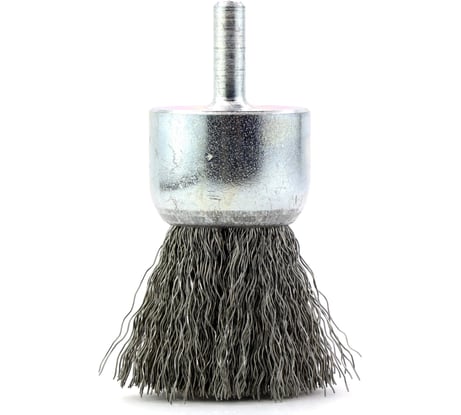 Щетка концевая для дрели 35х6 мм, проволока нержавеющая сталь 0.3 мм SIT 0981