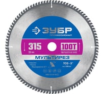 Пильный диск по алюминию ЗУБР Мультирез 315x30 мм, 100Т 36907-315-30-100_z01