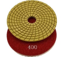 Круг шлифовальный алмазный гибкий черепашка 100 мм, p400, LUX, для мокрой полировки TORGWIN T919746