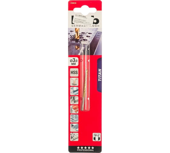 Сверло по металлу TITAN (3 мм; HSS) KWB 238-630