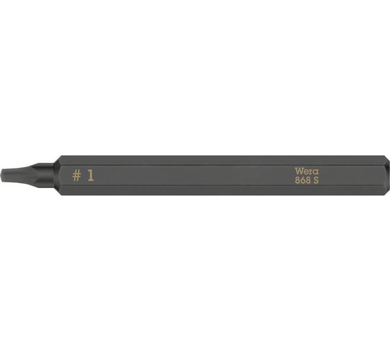 Квадратная бита 868 S для ударного винтовёрта # 1, 70 мм WERA WE-018171 1