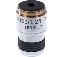 Объектив 100/1.25, 160/0.17 мм, стандарт RMS Микромед 10584
