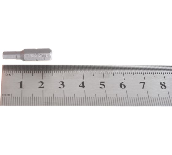 Вставка бита торцевая 1/4", HEX, 4 мм, L = 25 мм KING TONY 102504H