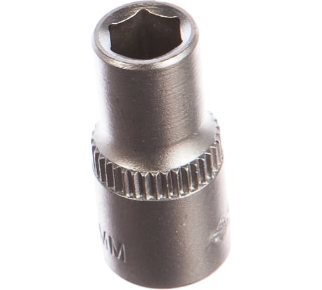 Головка торцовая МАСТЕР (6 мм; 1/4"; Cr-V; FLANK) Зубр 27715-06