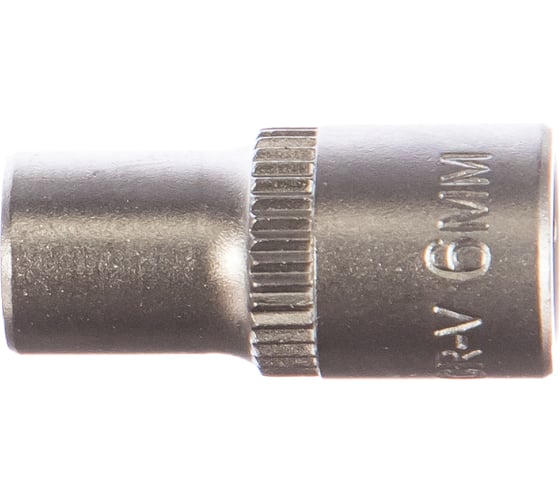 Головка торцовая МАСТЕР (6 мм; 1/4"; Cr-V; FLANK) Зубр 27715-06