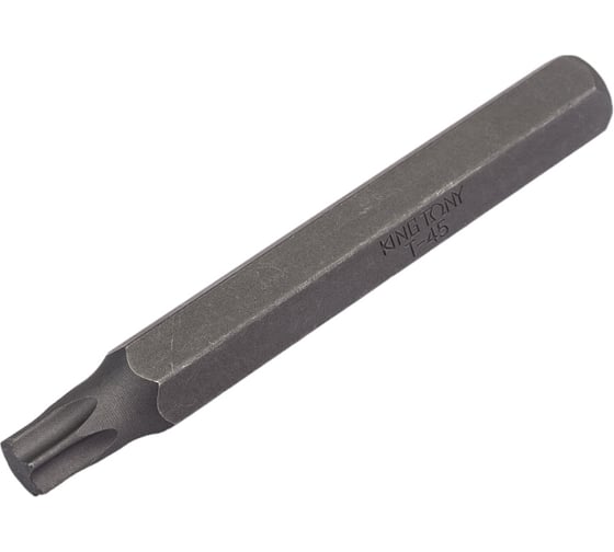Вставка бита торцевая 10 мм, TORX, Т45, L = 80 мм KING TONY 168045T