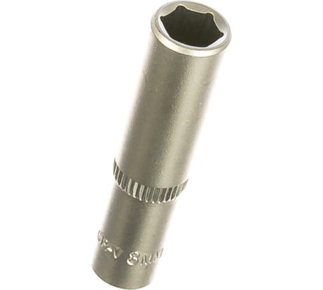 Головка торцовая удлиненная МАСТЕР (8 мм; 1/4"; Cr-V; FLANK) Зубр 27717-08