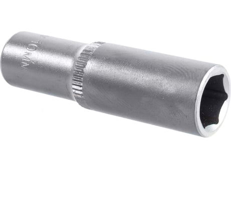 Головка торцовая удлиненная МАСТЕР (10 мм; 1/4"; Cr-V; FLANK) Зубр 27717-10