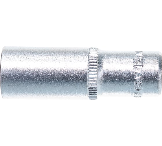 Головка торцовая удлиненная МАСТЕР (12 мм; 1/4"; Cr-V; FLANK) Зубр 27717-12