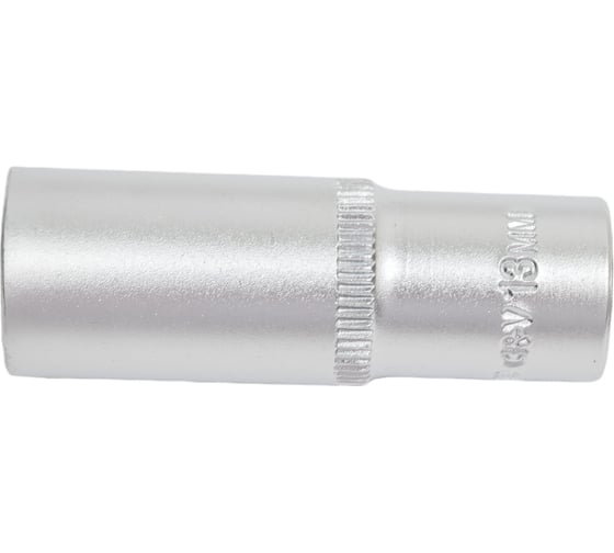 Головка торцовая удлиненная МАСТЕР (13 мм; 1/4"; Cr-V; FLANK) Зубр 27717-13 1