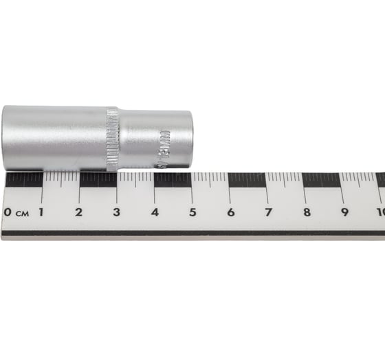 Головка торцовая удлиненная МАСТЕР (13 мм; 1/4"; Cr-V; FLANK) Зубр 27717-13