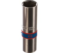 Свечная шестигранная головка (1/2", 16 мм, L = 70 мм, резиновый фиксатор) KING TONY 463516R