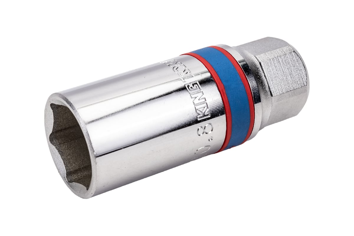 Свечная шестигранная головка (1/2", 21 мм, L = 70 мм, резиновый ...