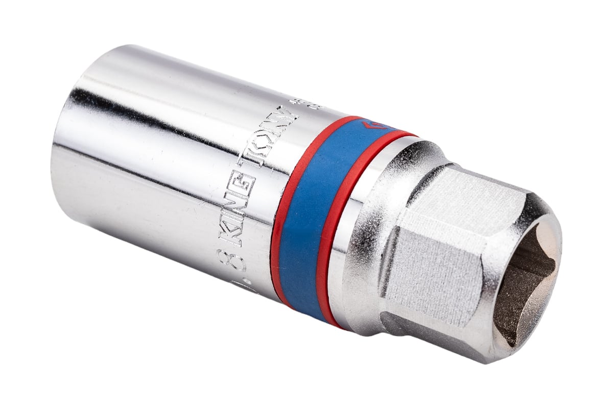 Свечная шестигранная головка (1/2", 21 мм, L = 70 мм, резиновый ...