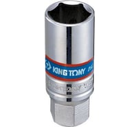 Свечная шестигранная головка (3/8", 18 мм, пружинный фиксатор) KING TONY 36A518