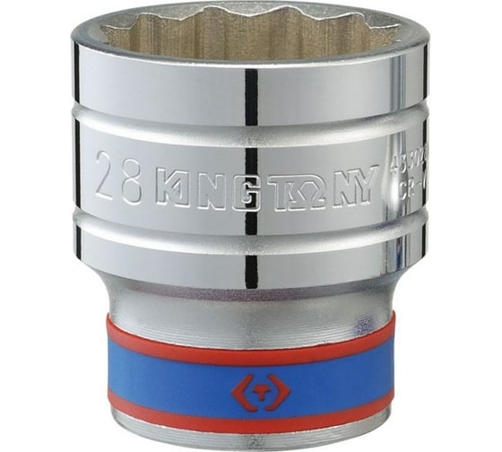 Головка торцевая стандартная двенадцатигранная 1/2", 16 мм KING TONY 433016M 1