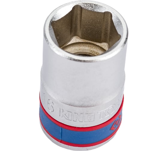 Головка торцевая стандартная шестигранная 1/2", 16 мм KING TONY 433516M