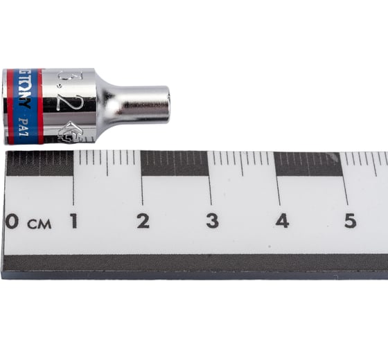 Головка торцевая стандартная шестигранная 1/4", 3,2 мм KING TONY 233532M