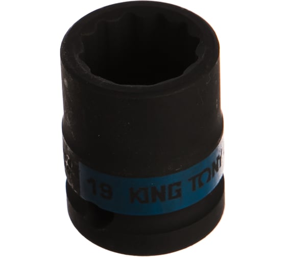 Головка торцевая ударная двенадцатигранная 1/2", 19 мм KING TONY 453019M