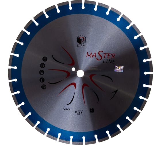Диск алмазный сегментный Master Line 1A1RSS по железобетону (500х25.4 мм) для резчиков Diam 000506