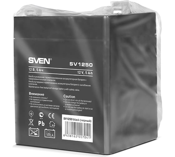 Батарея SV 1250 12V, 5Ah, F1 SVEN SV-0222005