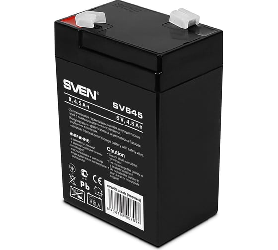 Батарея SV 645 6V, 4.5Ah, F1 SVEN SV-0222064
