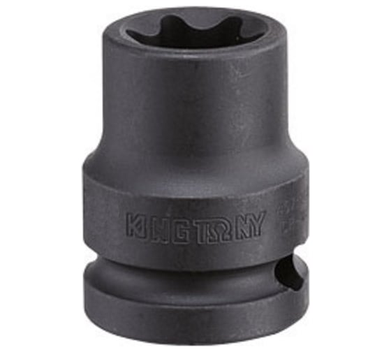 Головка торцевая ударная TORX Е-стандарт 3/4", E24, L = 56 мм KING TONY 657524M 1