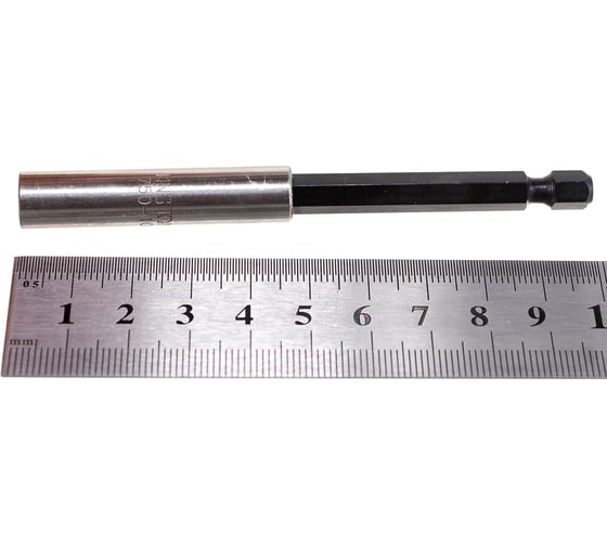Держатель вставок бит 1/4", 100 мм, магнитный, для шуруповерта KING TONY 750-100