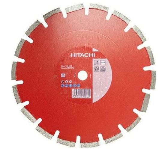 Диск алмазный отрезной PRO по асфальту (350х3.2х20 мм) Hitachi HTC-773016 1