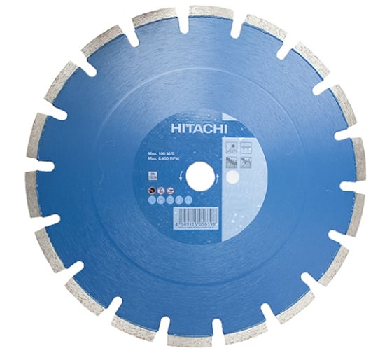 Диск алмазный отрезной по бетону, граниту (350х3.2х20 мм) Hitachi HTC-773014