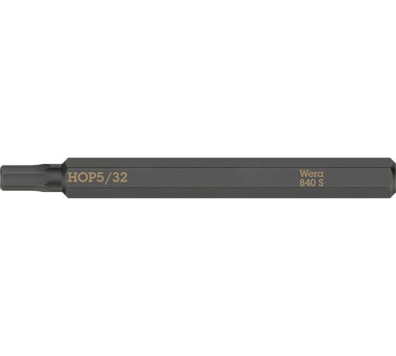 Шестигранная бита Hex-Plus для ударного винтовёрта 840 S 5/32", 70 мм WERA WE-018155 1