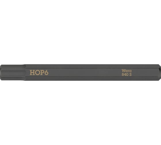 Шестигранная бита Hex-Plus для ударного винтовёрта 840 S 6 мм, 70 мм WERA WE-018153 1