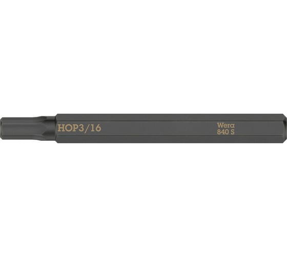 Шестигранная бита Hex-Plus для ударного винтовёрта 840 S 3/16", 70 мм WERA WE-018156 1