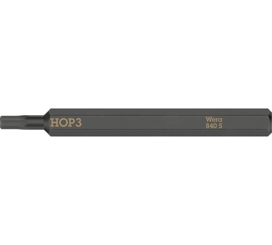 Шестигранная бита Hex-Plus для ударного винтовёрта 840 S 3 мм, 70 мм WERA WE-018150 1