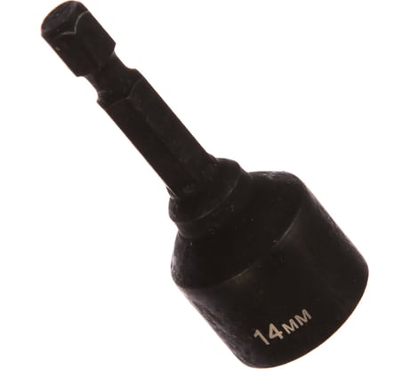 Бита с торцовой головкой ПРОФИ Нат-драйвер магнитная (50 мм; 14 мм; 1/4") Зубр 26375-14