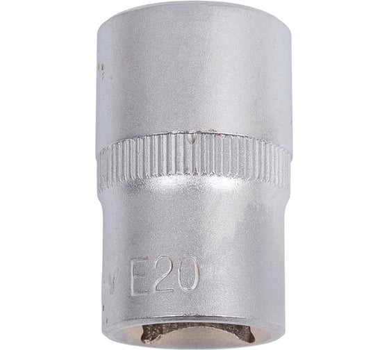Головка торцовая МАСТЕР (Е20; 1/2"; Cr-V; E-TORX) Зубр 27719-20