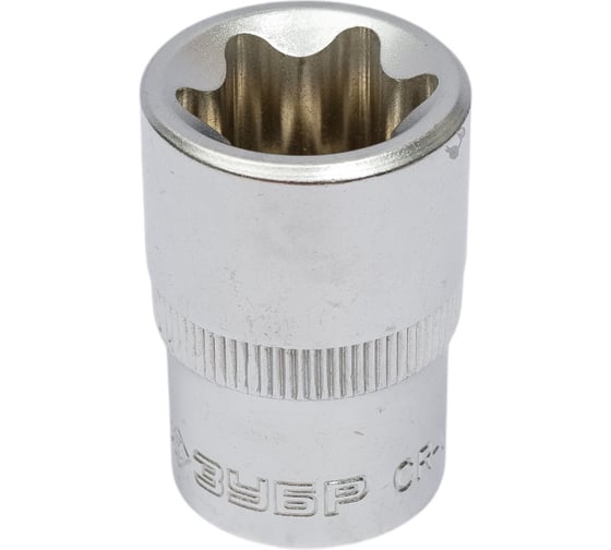 Головка торцовая МАСТЕР (Е22; 1/2"; Cr-V; E-TORX) Зубр 27719-22