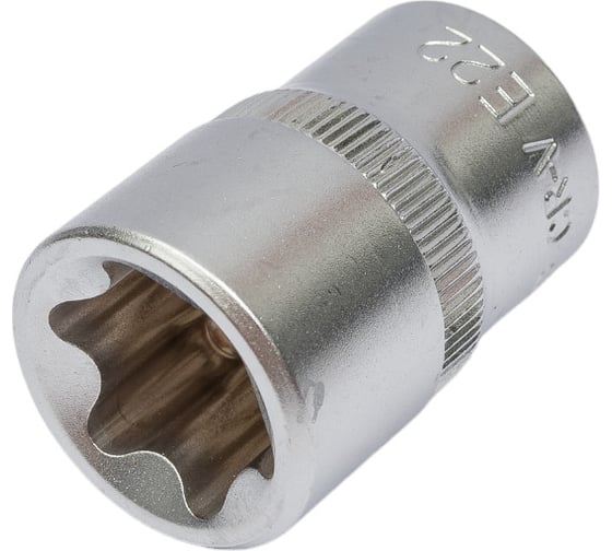 Головка торцовая МАСТЕР (Е22; 1/2"; Cr-V; E-TORX) Зубр 27719-22