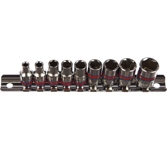 Набор торцевых головок (1/4", шестигранные, 5/32"-1/2", 9 предметов) KING TONY 2509SR 1