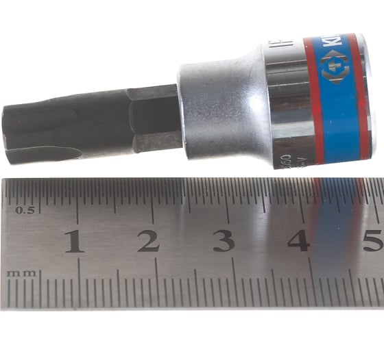 Насадка бита торцевая (3/8", TORX PLUS, IPR50, L = 50 мм, 5-ти лучевой) KING TONY 302D50