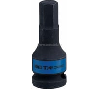 Насадка бита ударная торцевая (1/2", HEX, 6 мм, L = 60 мм) KING TONY 405506M