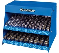 Стенд с торцевыми головками (1/2", 5/16"-1&1/4", серия 4335S, 136 предметов) KING TONY 4572SR