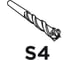 Бур по бетону SDS Plus 16x260 мм S4 quatro GRAPHITE 57H472 2