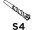 Бур по бетону SDS Plus 12x210 мм S4 quatro GRAPHITE 57H440 2