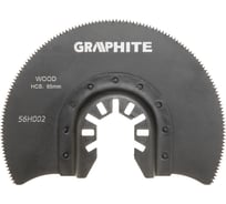 Диск отрезной 85 мм HCS по дереву GRAPHITE 56H002