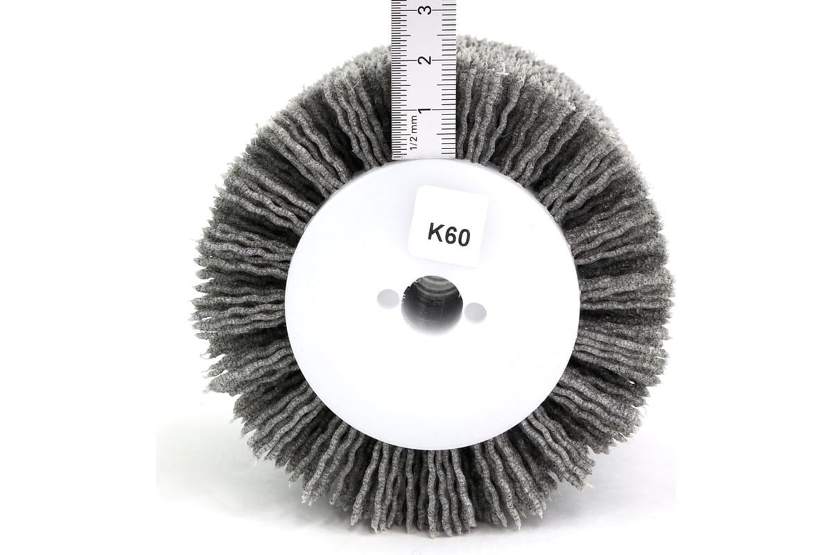 Щетка 100x120x12.7 мм, 2 отв., ворс полимер-абразив, Р60 1-054 OSBORN ...