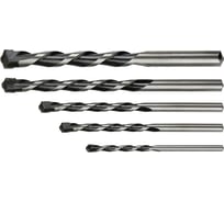 Набор сверл по бетону 4-10 мм с твердосплавными напайками 5 шт. GRAPHITE 57H350